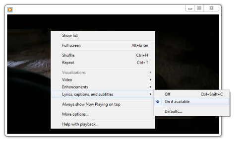 windows media player mkv embedded subtitles