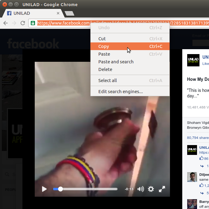 how to extract audio from video on facebook