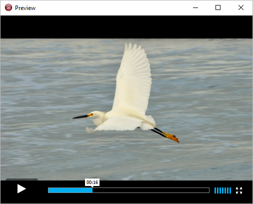 Watch slideshow preview in 4k Slideshow maker