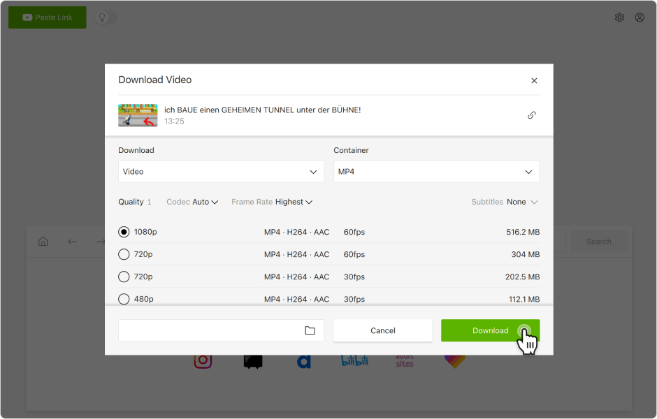 4k video downloader 60fps