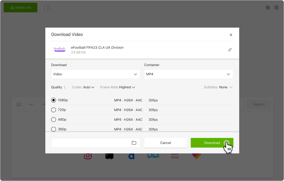 4k video downloader for twitch