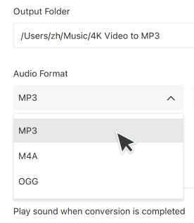 does 4k video downloader convert to mp3