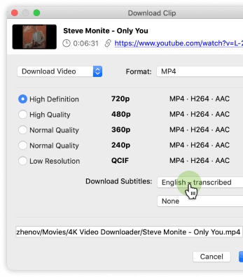 download youtube video mp4